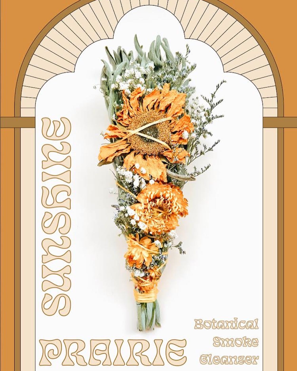 SUNSHINE PRAIRIE Floral Sage Smudge Bundle - Botanical Smoke Cleanser